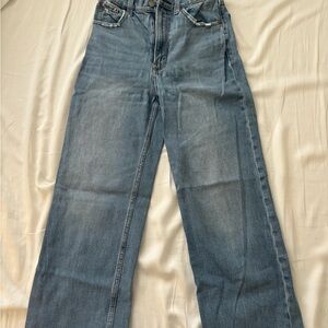 Abercrombie The Crop Wide Leg Ultra High Rise